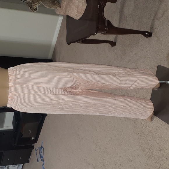 Orvis m relaxed fit deep pocket drawstring white striped pant - Picture 5 of 5